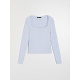 Sinsay Bluza s dugim rukavima i čipkom na dekolteu | shoptok.hr