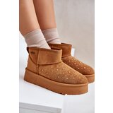 Big Star Snow boots with platform decoration Big Star OO274A104 Camel | Shoptok.si
