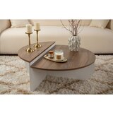 Hanah home stočić za dnevnu sobu orion - walnut, white walnutwhite coffee table Cene