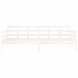  Dnevni ležaj bijeli od masivne borovine 90 x 190 cm | Eponuda.com