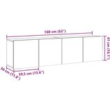 vidaXL Stenske TV omarice 2 kosa artisan hrast 80x30x41 cm | Shoptok.si