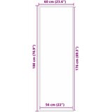  Otirač Crna 60 x 180 cm Polipropilen | Shoptok.si