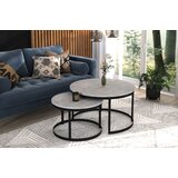 ADRK Moderna okrogla kavna mizica 2v1 OKIN - RNA-BETON | Shoptok.si