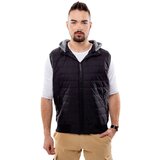 Glano Men's Quilted Vest with Hood - black | shoptok.hr