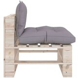  Srednja vrtna sofa od paleta od borovine s jastucima | shoptok.hr
