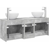  Set ormarića za kupaonicu 3 kom. Betonska siva 49,5 x 41 x 64,5 cm | shoptok.hr