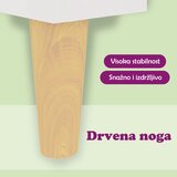  Komoda bijela 69,5x34x90 cm od konstruiranog drva | shoptok.hr