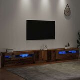 TV ormarić LED boja drva 300x35x40 cm konstruirano drvo | shoptok.hr