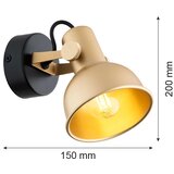  Argon 8248 - Reflektor LENORA 1xE14/7W/230V zlatna/crna | Eponuda.com