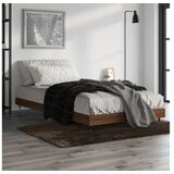 vidaXL Okvir za krevet smeđi hrast 90x190 cm konstruirano drvo Cijene