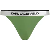 Karl Lagerfeld Bikini hlačke siva / zelena / črna