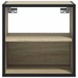 Zidni noćni ormarići 2 kom sonoma hrast 40x31x39,5 cm Smeđa | Shoptok.si