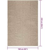  Rug "ZIZUR" Bež 160x230 cm Juta videz Notranje in zunanje | Shoptok.si