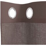 Voile zavjese s ušicama 2 kom smeđe 140x175 cm | Shoptok.si