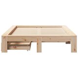 vidaXL Okvir kreveta bez madraca 135 x 190 cm od masivne borovine | shoptok.hr