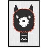  Slika - Decorative Alpaca (1 Part) Vertical 40x60 U crnom drvenom okviru | shoptok.hr