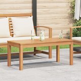 vidaXL Stol za vrt Smeđa 95 x 45 x 40 cm Masivna tikovina | shoptok.hr