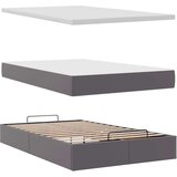 vidaXL otomanski okvir kreveta s madraca sivi 120x190cm umjetne kože | shoptok.hr