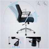 Songmics Pisarniški stol OBN83B, črn | Shoptok.si