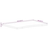  Ploča za radni stol zaobljena 110x80x2,5 cm od drva manga | shoptok.hr