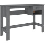  Radni stol HAMAR tamnosivi 110 x 40 x 75 cm od masivne borovine | Eponuda.ba