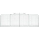 Lučne gabionske košare 4 kom 400x50x120/140cm pocinčano željezo | shoptok.hr