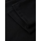 Ombre Men's knitted pants with elastic waistband - black | Shoptok.si