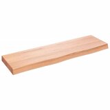  Zidna polica svjetlosmeđa 100x30x(2-6) cm obrađena hrastovina | shoptok.hr