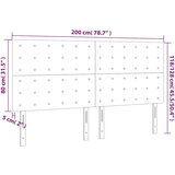  Uzglavlje tamnoplavo 200x5x118/128 cm baršunasto | shoptok.hr
