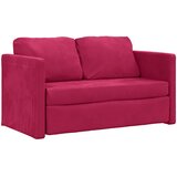  Podni kauč na razvlačenje 2-u-1 boja vina 122x204x55 cm baršun | shoptok.hr