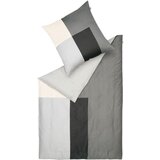 SCHÖNER WOHNEN posteljnina sw-art 140/200 cm saten svetlo siva, bela, črna, siva Cene