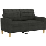  2-dijelni set sofa s jastucima crni od tkanine | shoptok.hr
