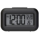 Winner Group - Budilnik sa LCD displejom i termometrom 2xAAA crni | Eponuda.com