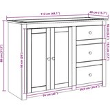  Komoda s ladicama Panama 112 x 40 x 80 cm od masivne borovine | shoptok.hr