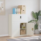 Ormarić za spise bijeli 90 x 40 x 110 cm čelični | shoptok.hr