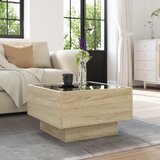  Stolić za kavu LED boja hrasta 50x50x30 cm konstruirano drvo | shoptok.hr