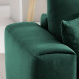 ELTAP Zelena žametna raztegljiva/s prostorom za shranjevanje kotna sedežna garnitura (levi kot/z ležalnikom) Dalia – | Shoptok.si
