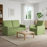  Set sofe 2 pcs Svijetlo zelena Baršun - Svijetlo zelena 1-Sjedalo + 2-Sjedalo (120 cm) | shoptok.hr