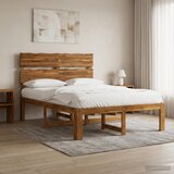  Krevetni okvir s uzglavljem ROSTOCK Prirodna 120 x 200 cm | shoptok.hr