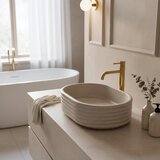 REA Bath Umivalnik na podstavku Nicoletta Beige | Shoptok.si