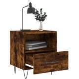  Noćni ormarić boja hrasta 40x35x47,5 cm od konstruiranog drva | shoptok.hr