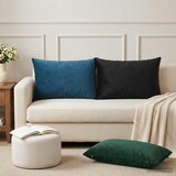  Jastuk s jastukom HEERLEN 2 kom. Crna Baršun | shoptok.hr