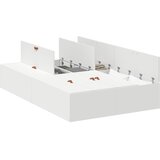 Krevet s ladicama Bijelo 120 x 200 cm Konstruirano drvo | Eponuda.com