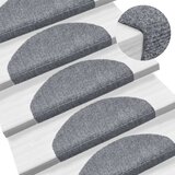  Prostirke za stepenice, samoljepljive, 15 kom, 65x21x4 cm, svijetlo sive, poluokrugle, velike | shoptok.hr