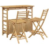  Vanjski bar stol i stolice 3 kom. Prirodna Bambus | shoptok.hr