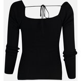 Trendyol Black Heart Neck Detailed Knitwear Sweater | Eponuda.ba