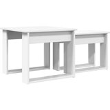  Set stolića za kavu 2 pcs Bijelo Konstruirano drvo | shoptok.hr
