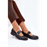 Laura Messi Leather Women's Shoes With Buckle Laura 2980 Black | Shoptok.si