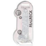 REALROCK Realistic Dildo with Balls 9" 22 cm Transparent | shoptok.hr