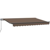  Povlačivi tende Sivosmeđa 400 × 350 cm Poliester i aluminij | shoptok.hr